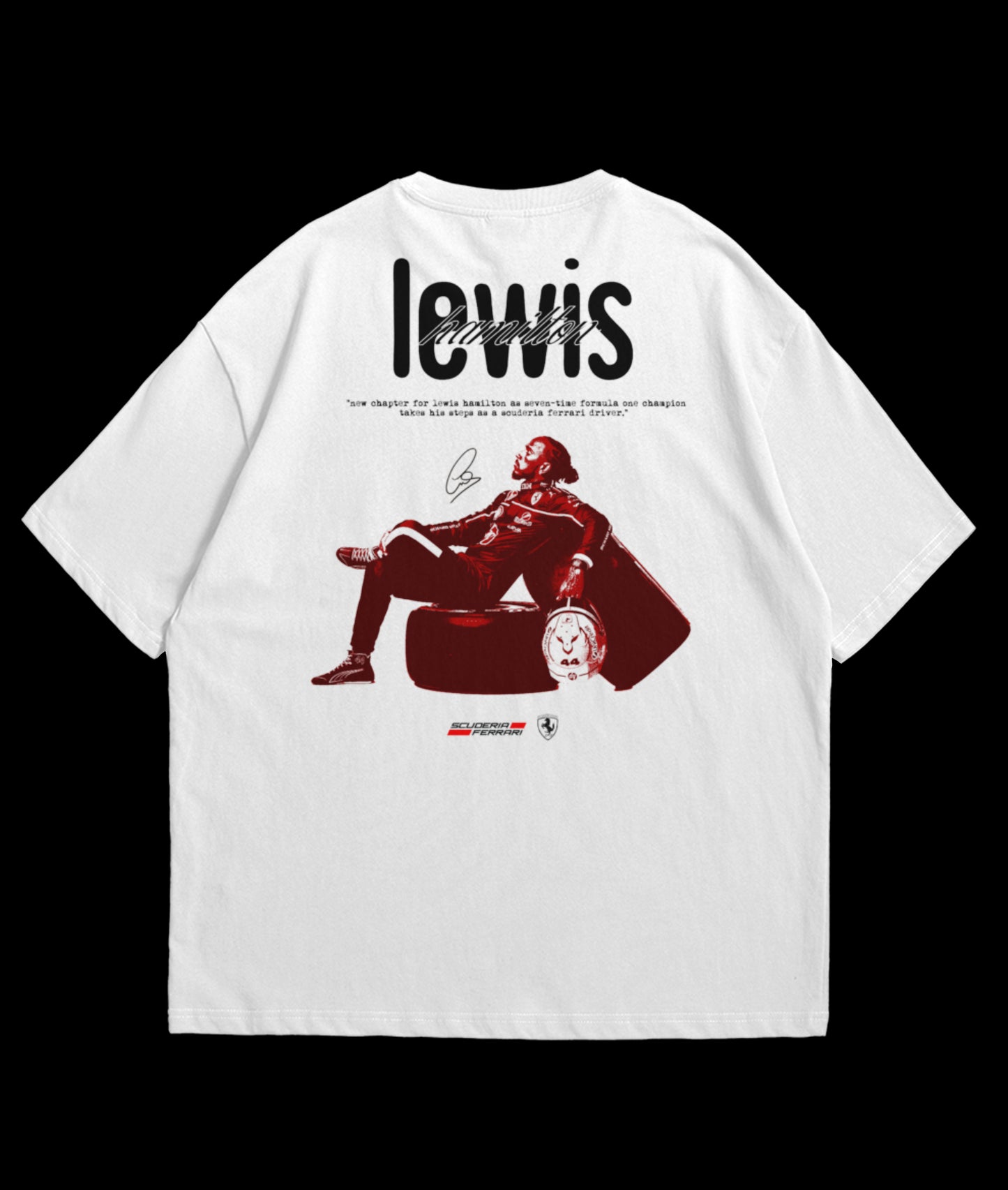 LEWIS HAMILTON FERRARI OVERSIZED TEE